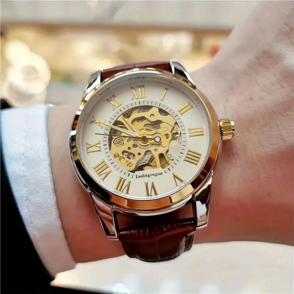 Men's Skeleton Automatic Mechanical Watch