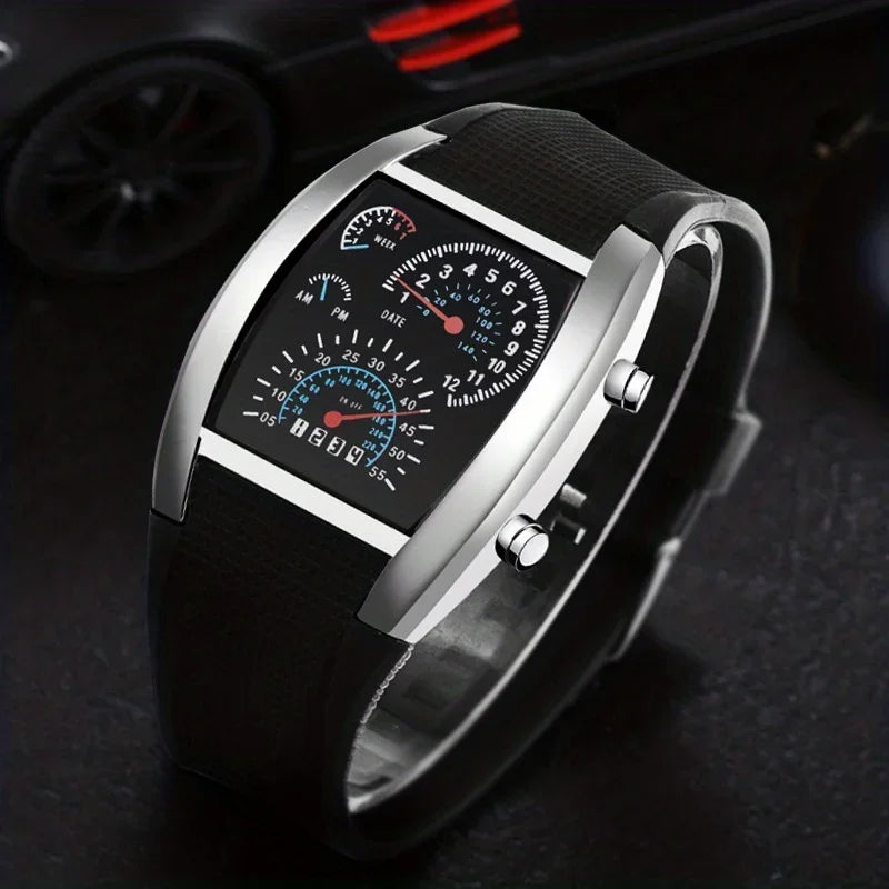 LED Aviation Men Watch