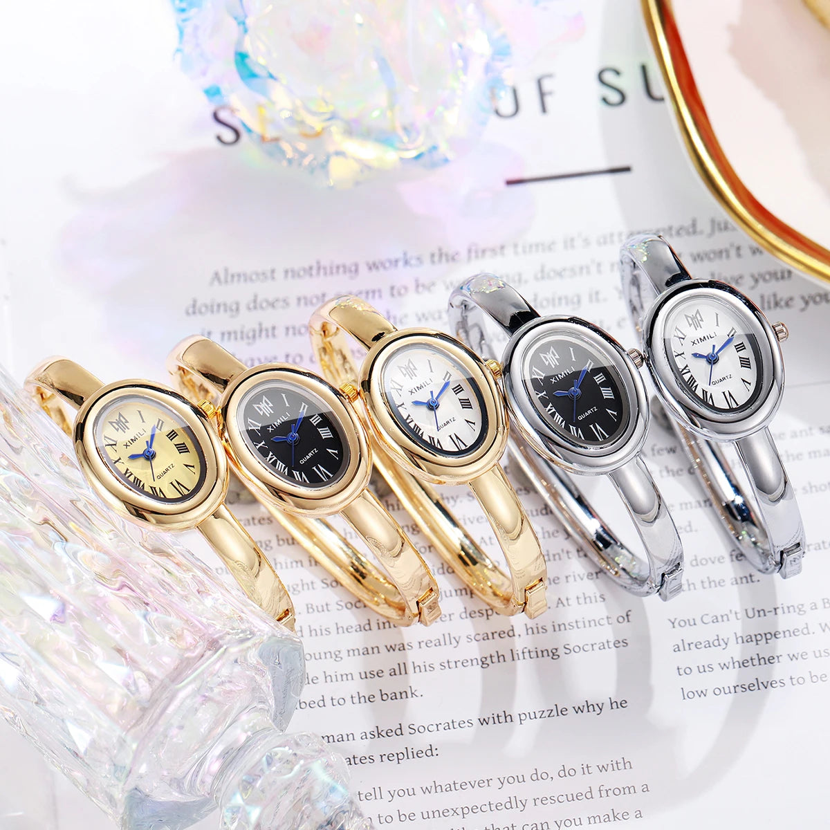 Oval Dial Bracelet Watch