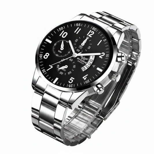 Men's Luxury Steel Calendar Watch