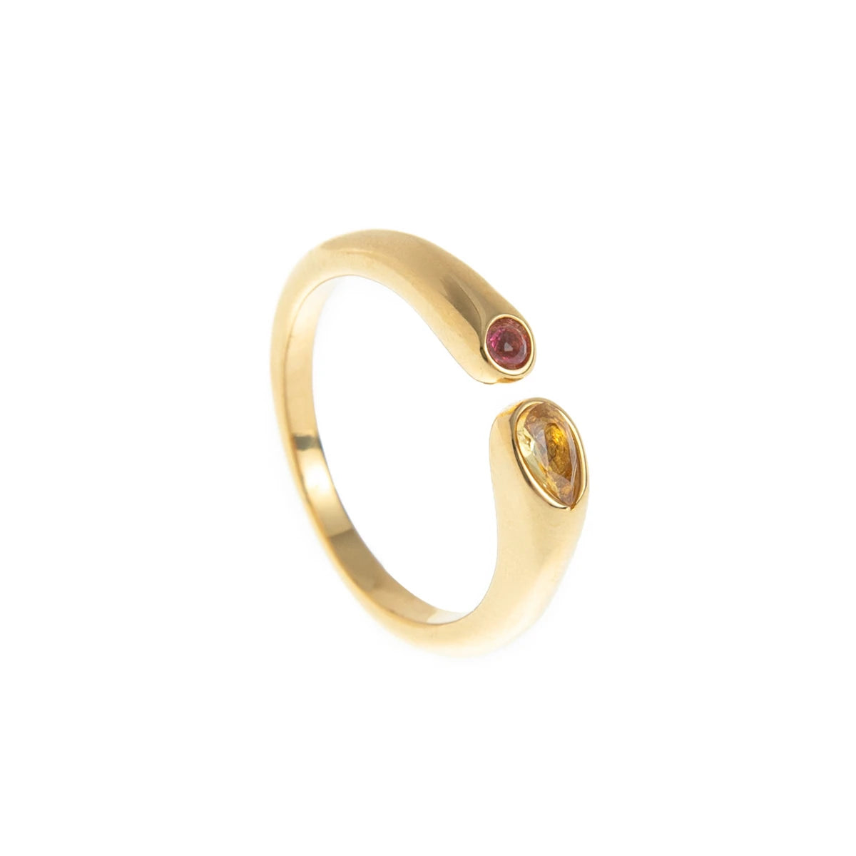 December Birthstone Steel Ring