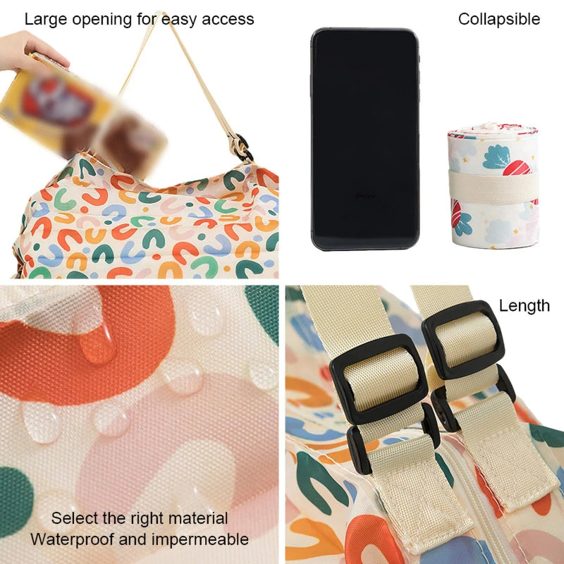 Waterproof Foldable Travel Shopping Bag