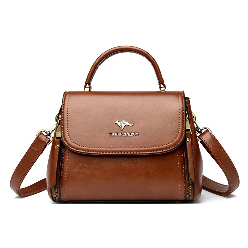 Vintage Leather Crossbody Bag