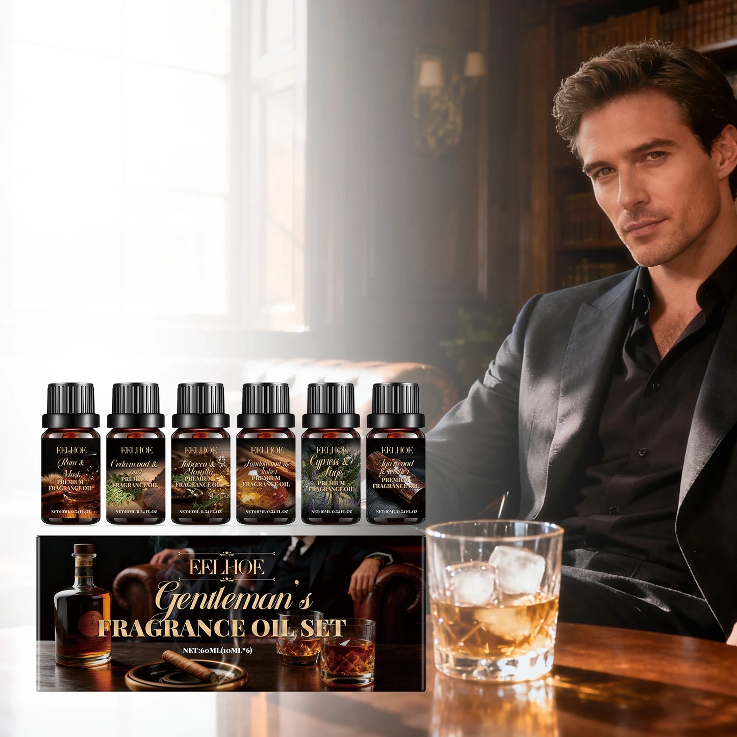 Plant Essential Oil Set 6 Scents 10ml