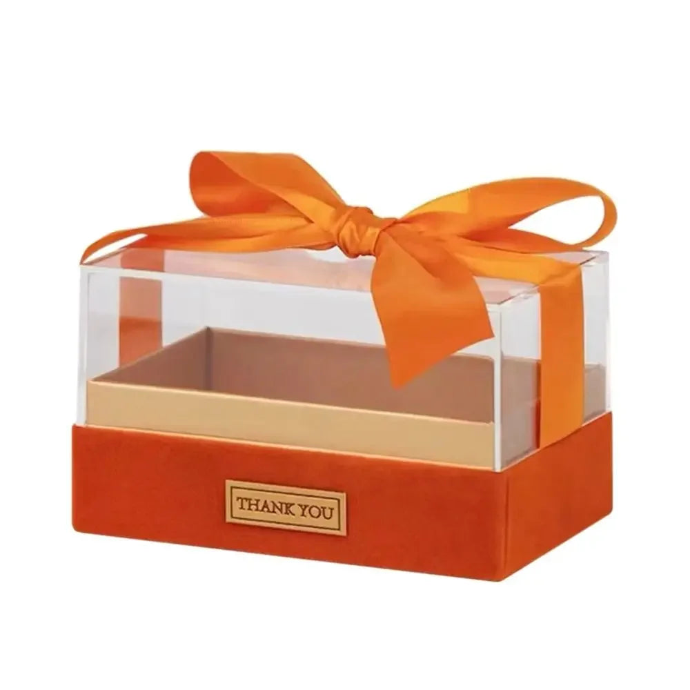 Acrylic Transparent Gift Box Bow Wedding