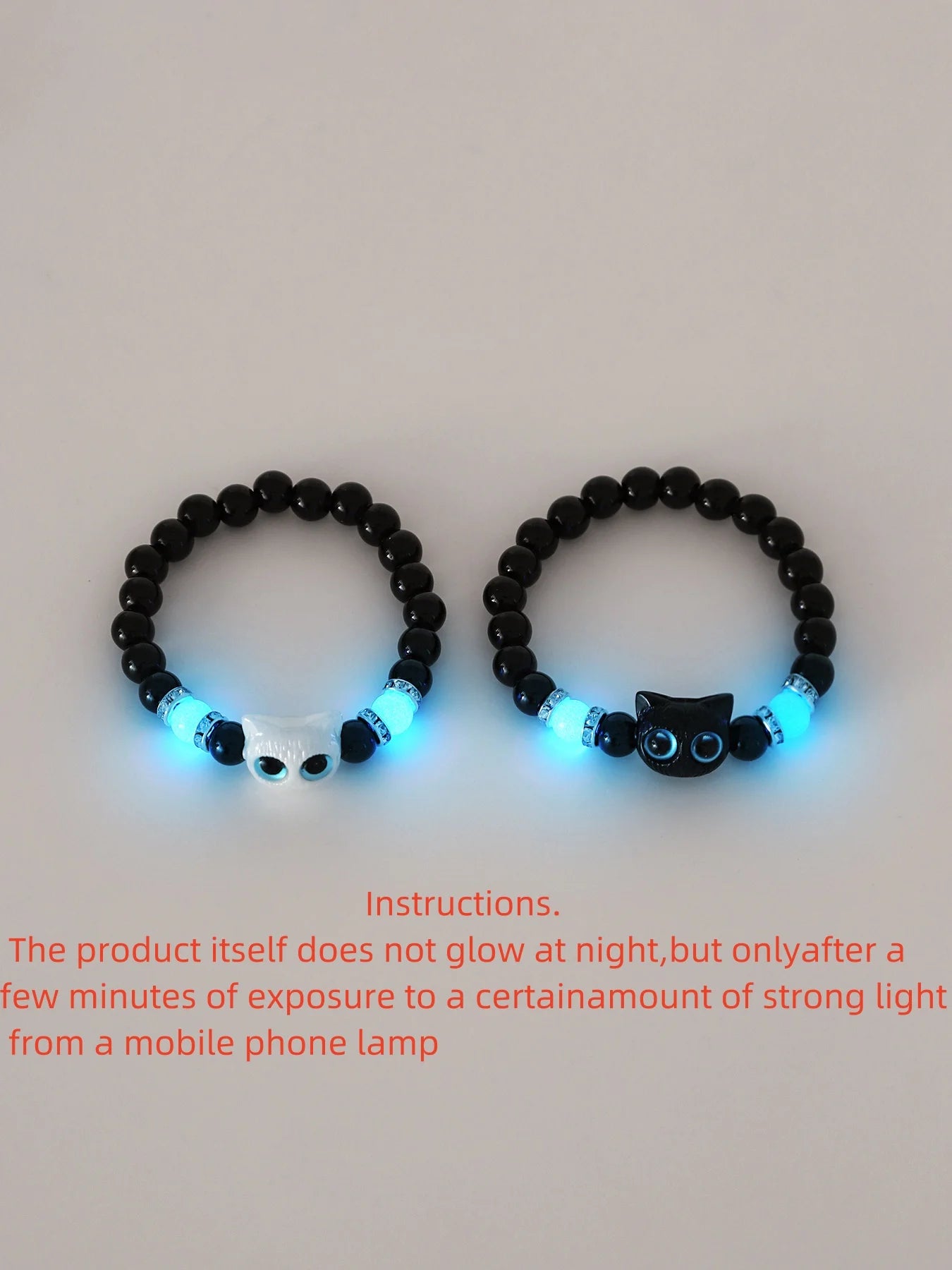 Luminous Cat Couple Bracelets