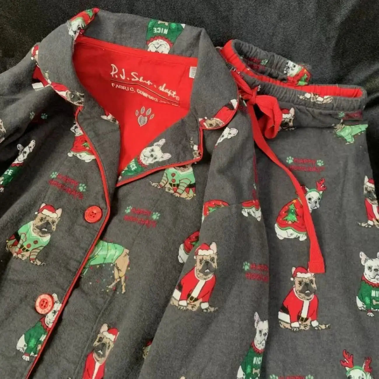 Cartoon Print Cotton Pajama Set
