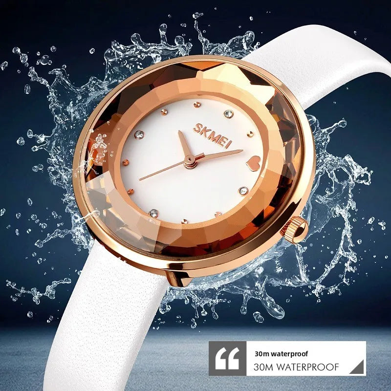 Women's 3D Floral Dial Quartz Watch with Gift Box