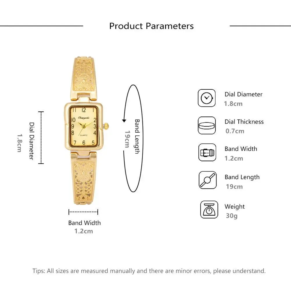Women's Retro Rectangle Bracelet Watch