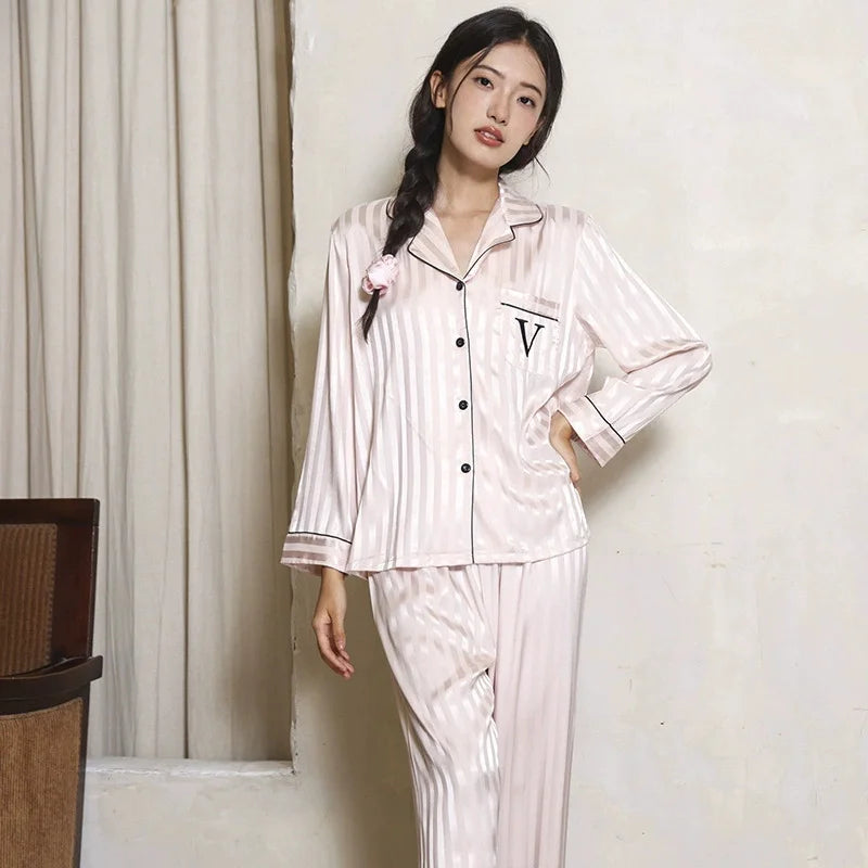 Silk Cool Long-Sleeve Pajama Set