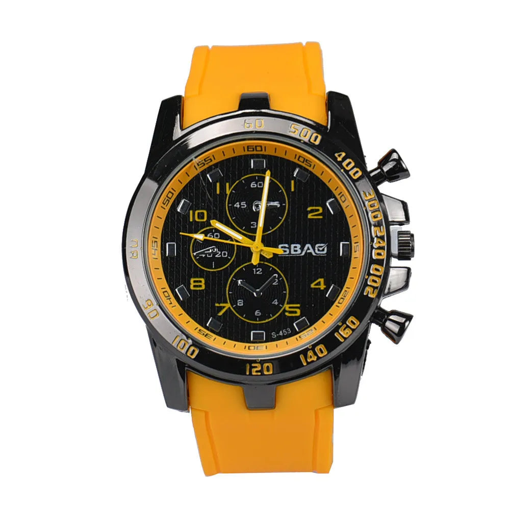 Men's Military Silicone Waterproof Quartz Watch