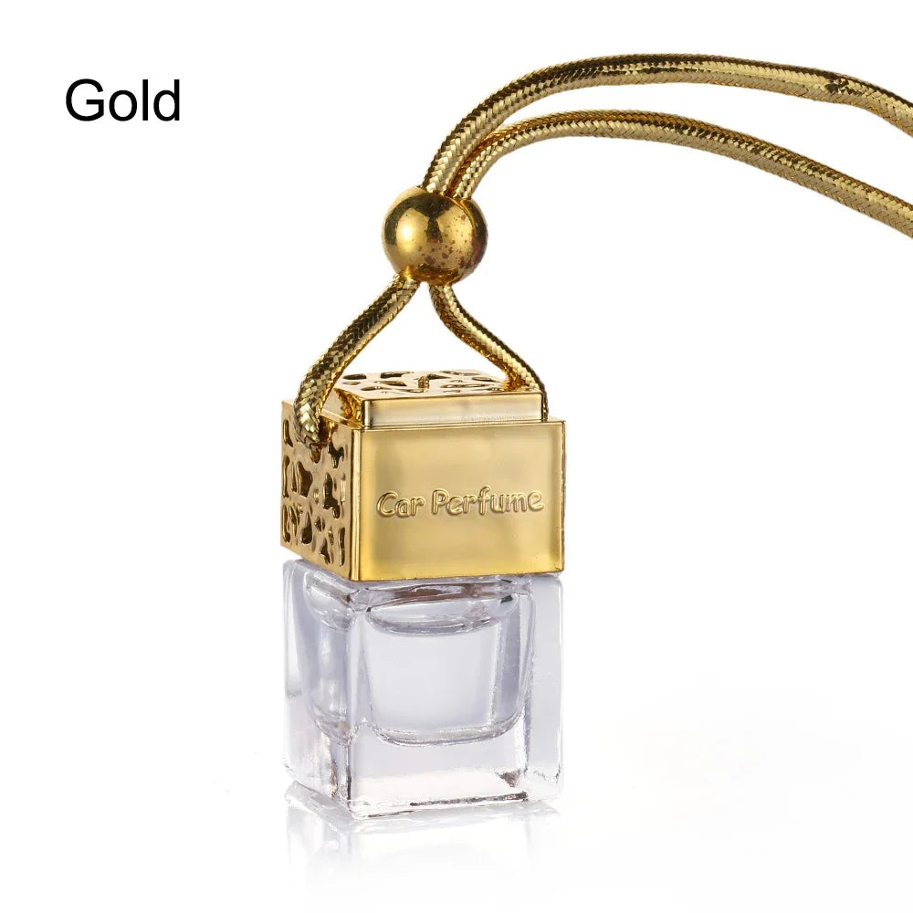 Hanging Glass Perfume Bottle Car Decor