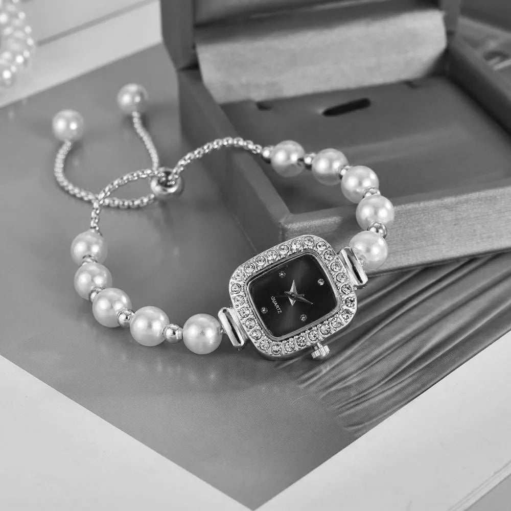 Pearl Bracelet Small Dial Watch