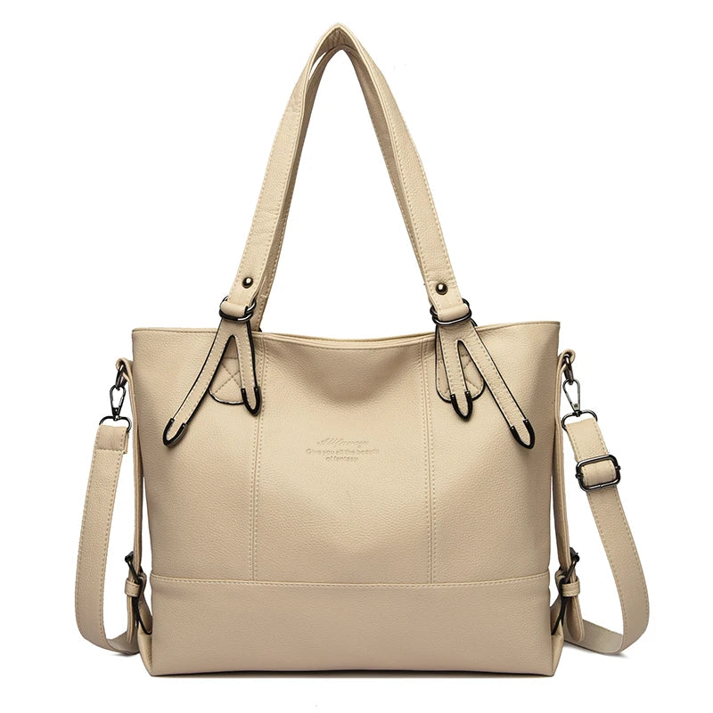 Soft Leather Large Tote Bag