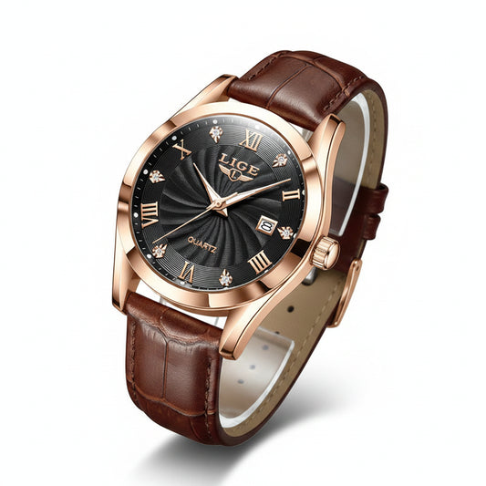 LIGE Women's Waterproof Sport Quartz Watch