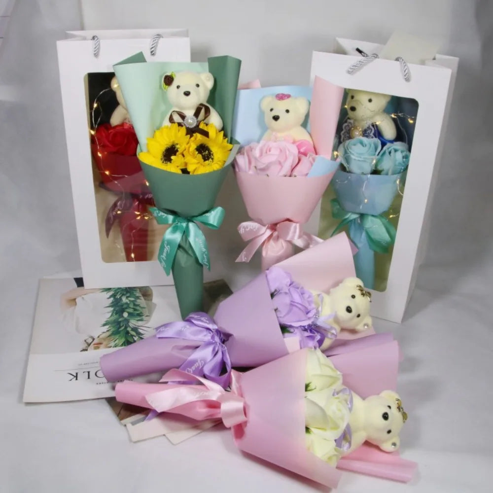 Bear Plush Bouquet Graduation Gift
