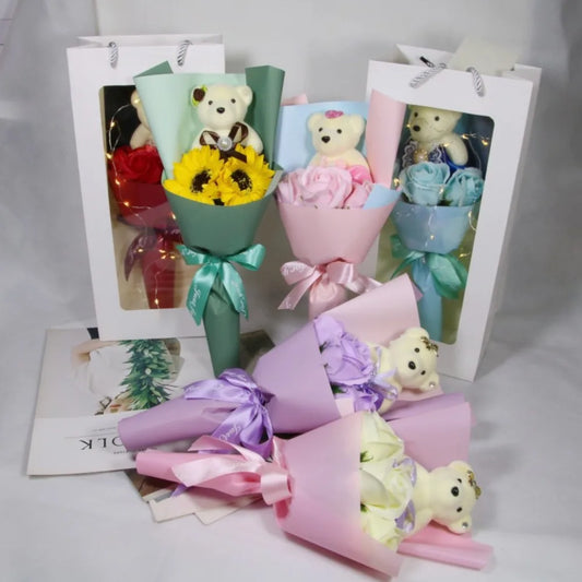 Bear Plush Bouquet Graduation Gift