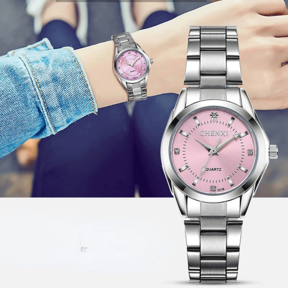 Women's Luminous Steel Analog Quartz Watch