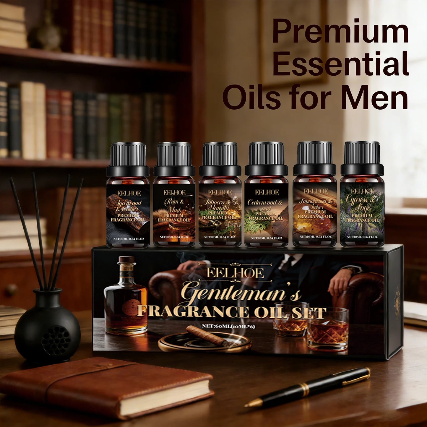 Plant Essential Oil Set 6 Scents 10ml
