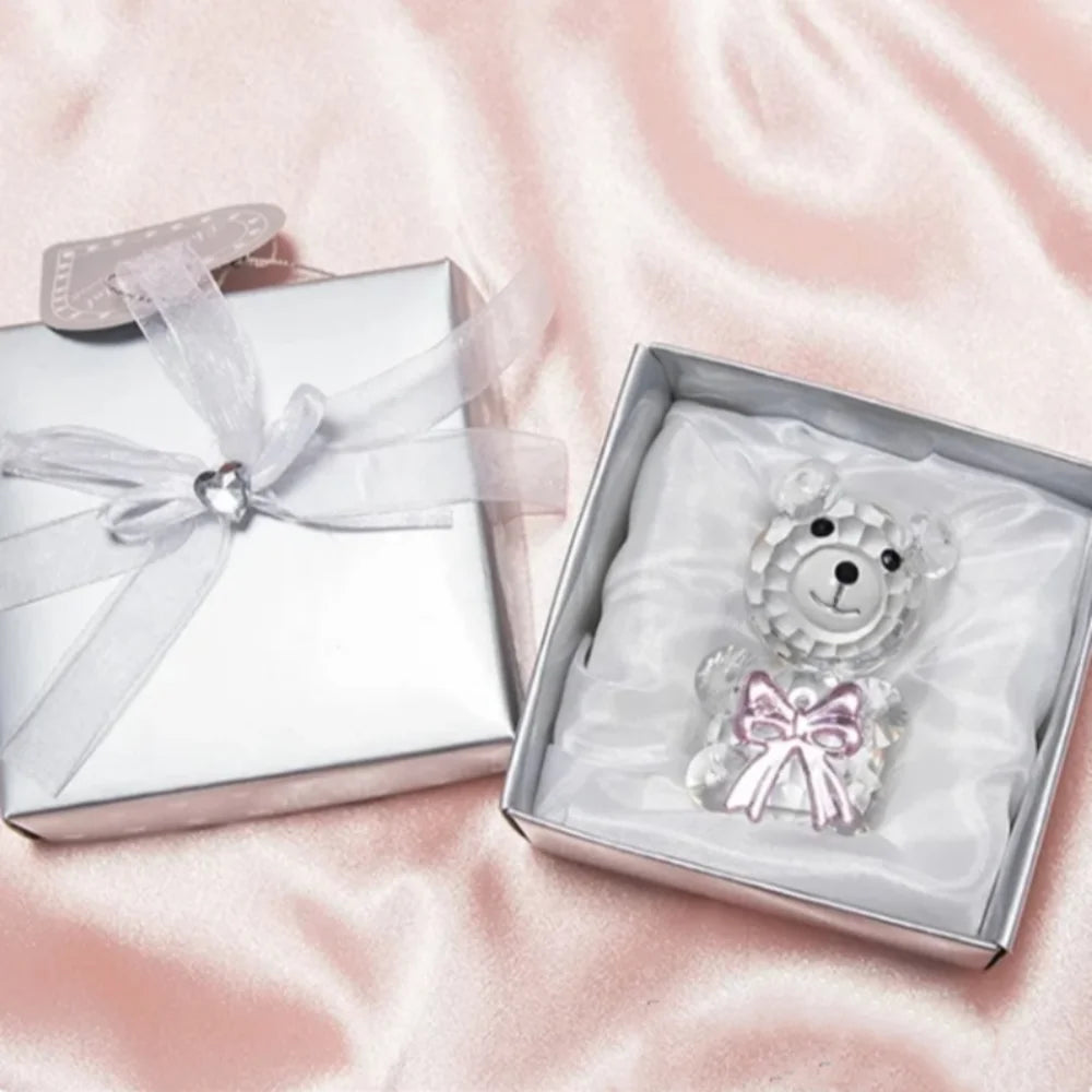 Crystal Bear Rose Gift Box Valentine