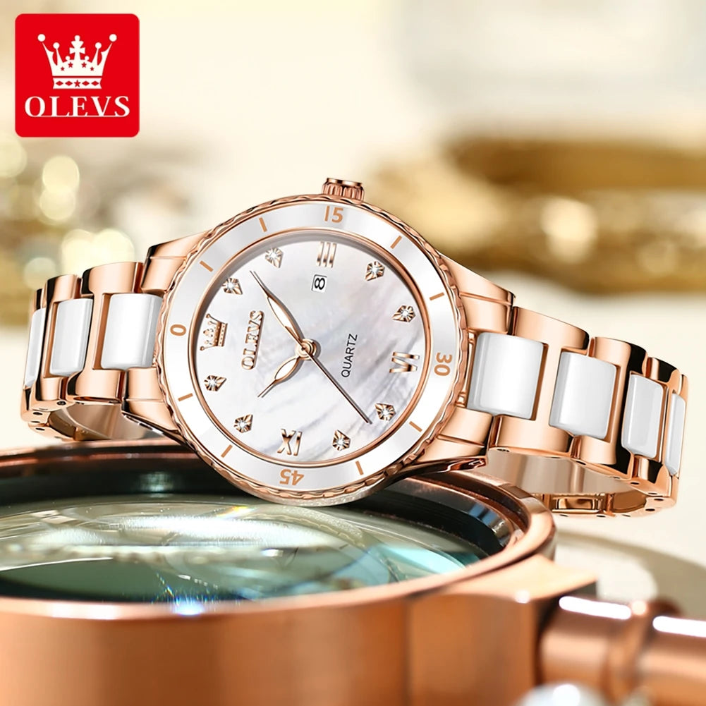 OLEVS Ceramic Women Watch