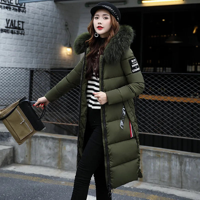 Hooded Zipper Women Parka