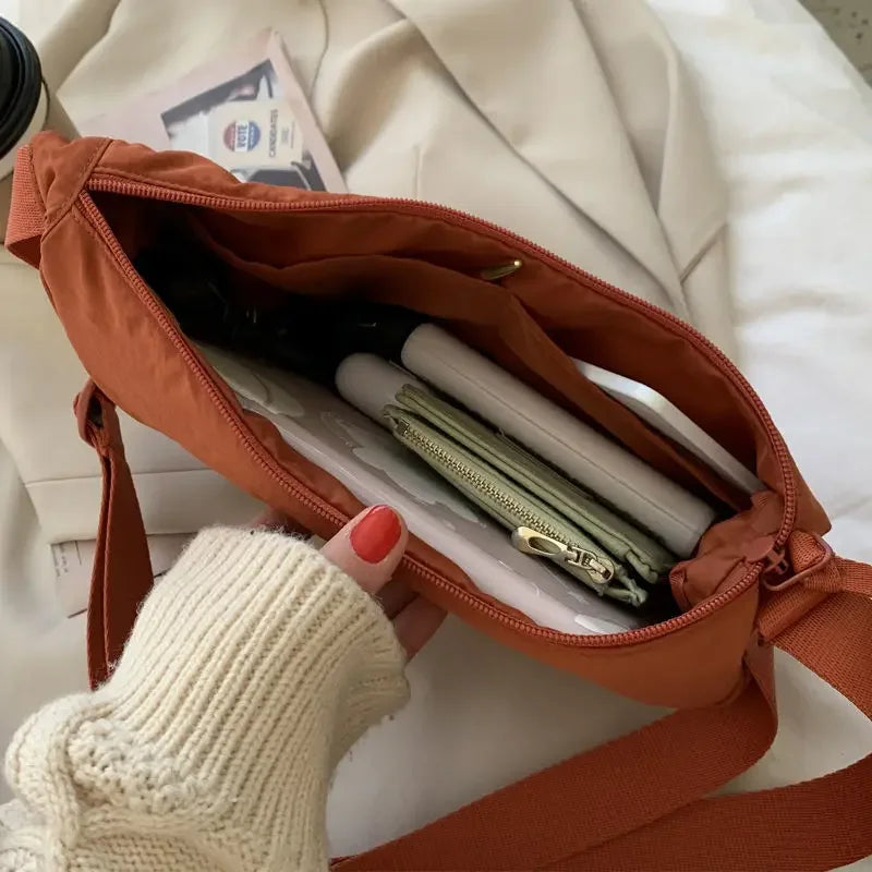 Nylon Hobo Shoulder Bag