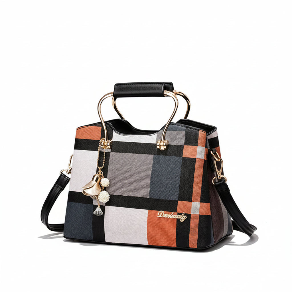 Beaded Leather Handbag