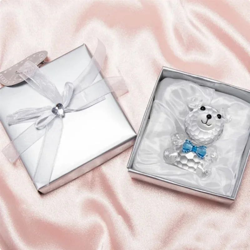 Crystal Bear Rose Gift Box Valentine