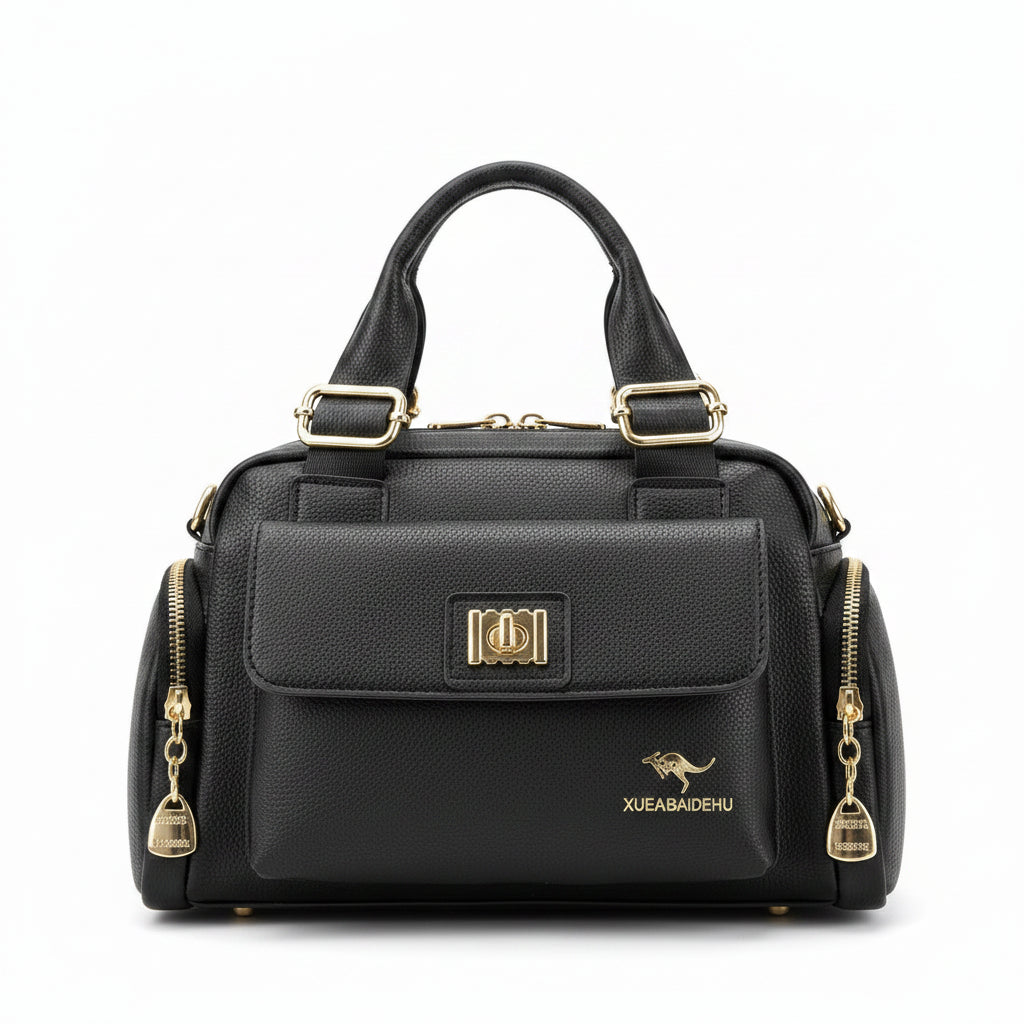 Women's Soft Leather Locomotive Crossbody Bag