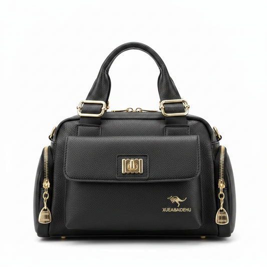 Women's Soft Leather Locomotive Crossbody Bag