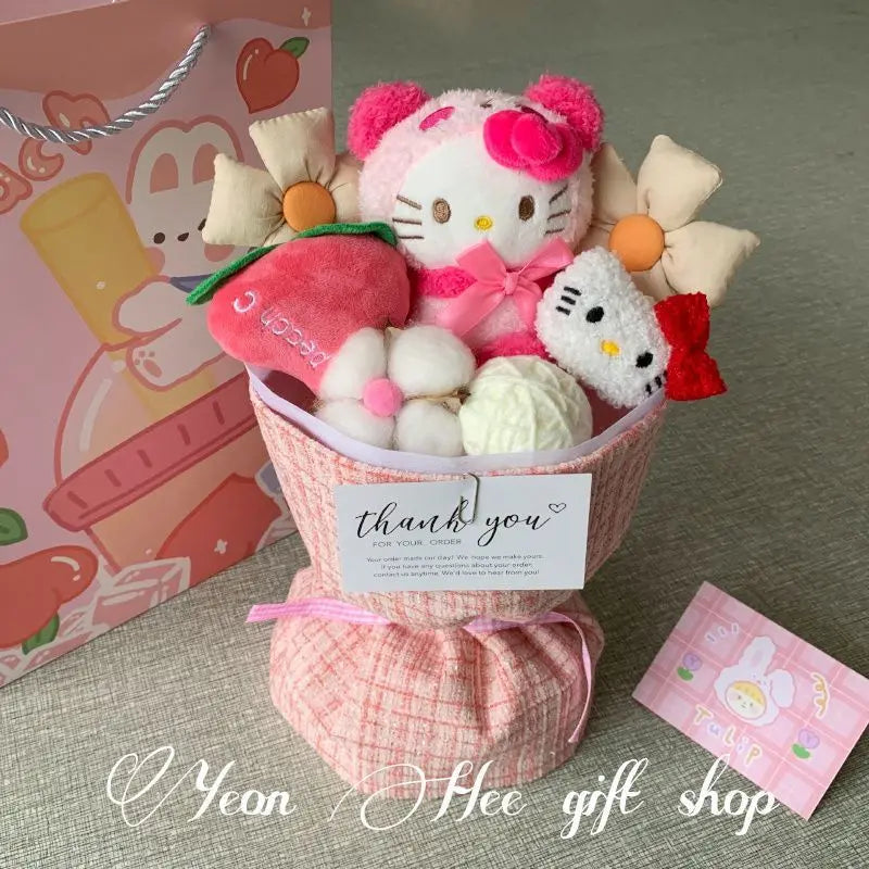 Hello Kitty Doll Bouquet Birthday Gift