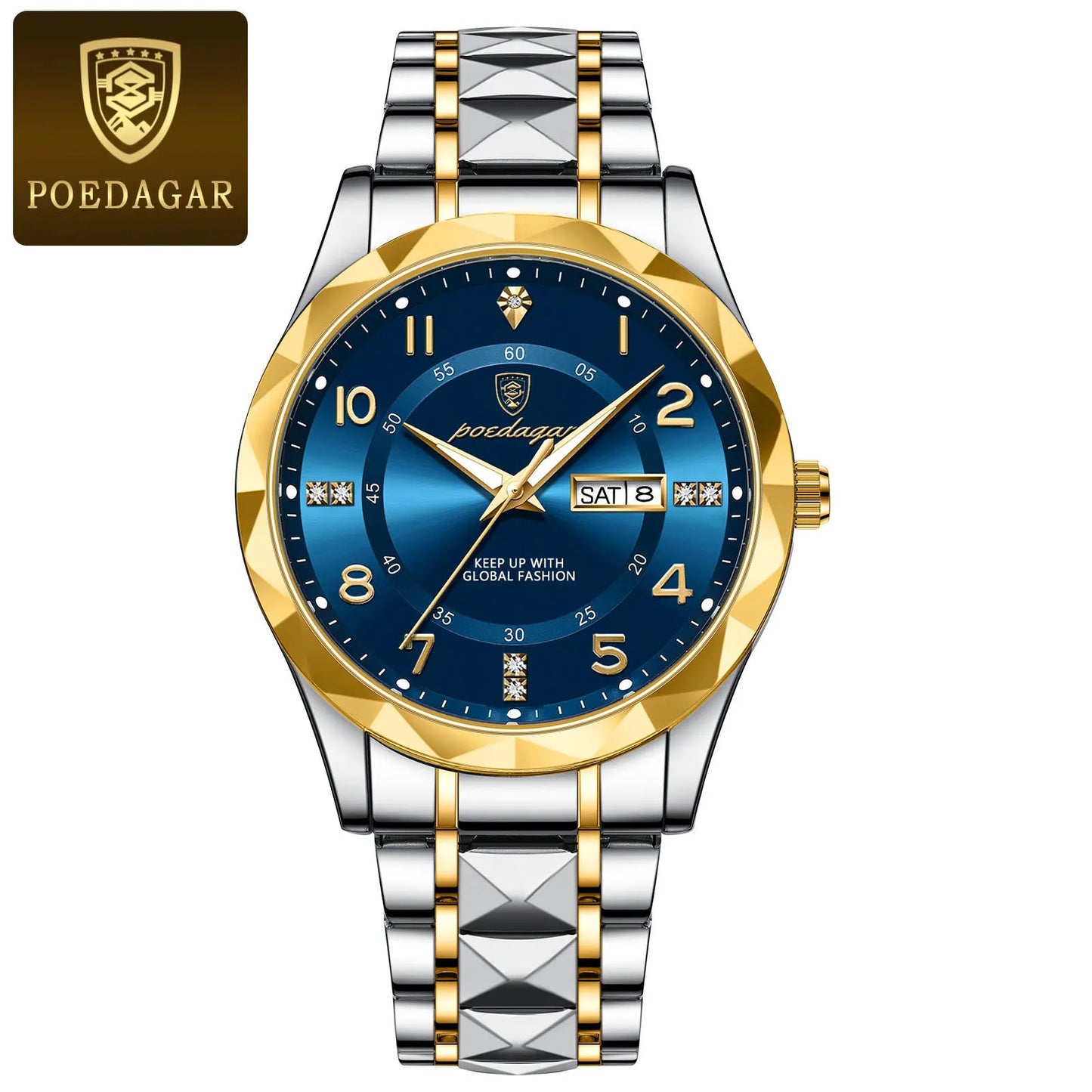 POEDAGAR Luminous Sport Men's Watch