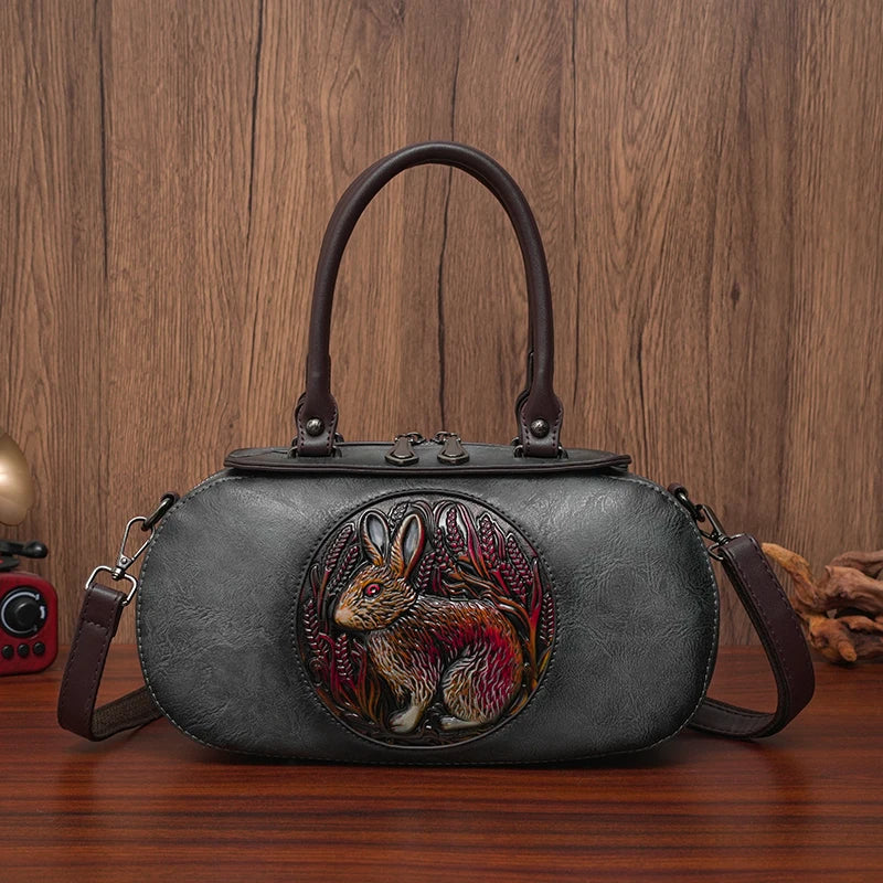Retro Oval Crossbody Bag