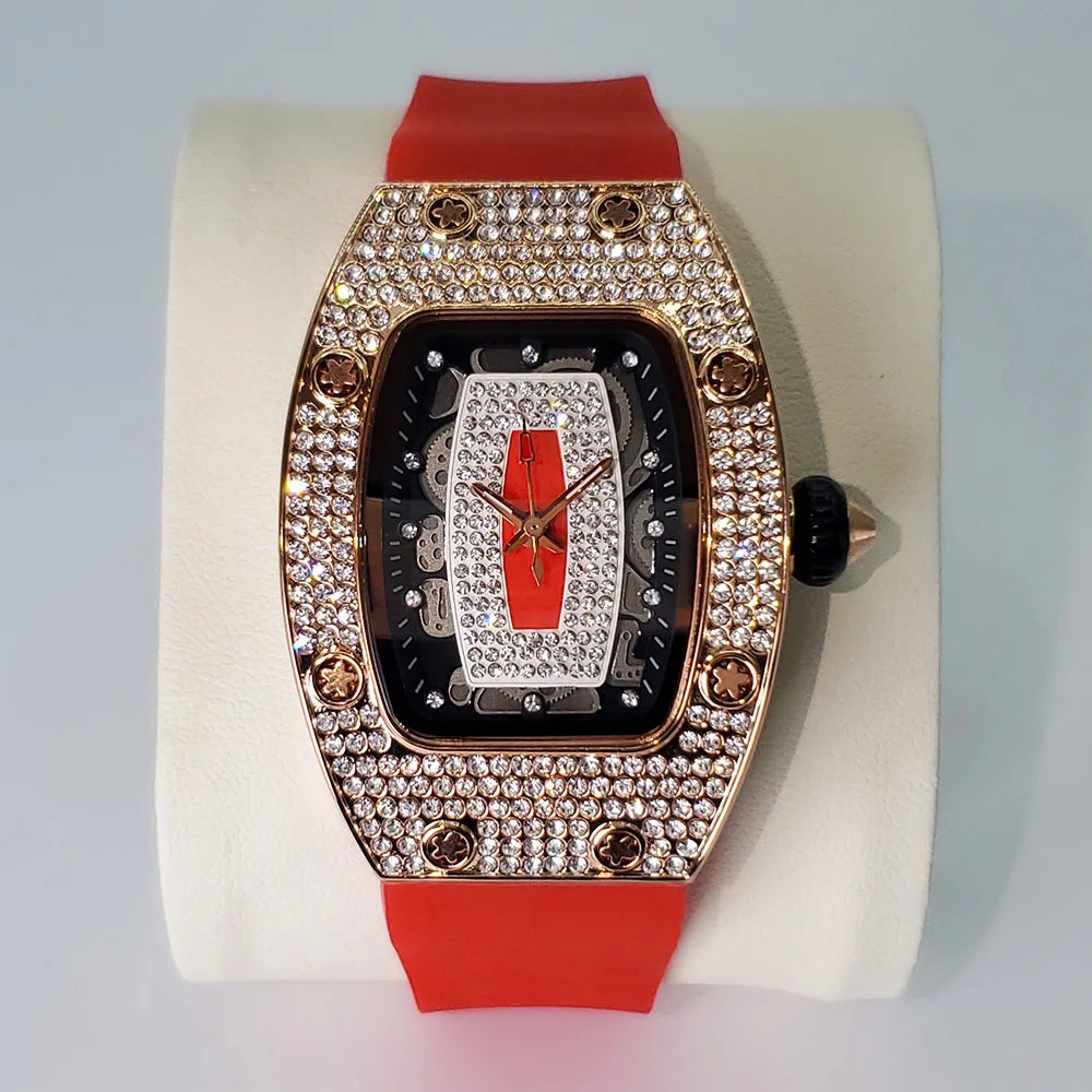 Diamond Tonneau Women Watch