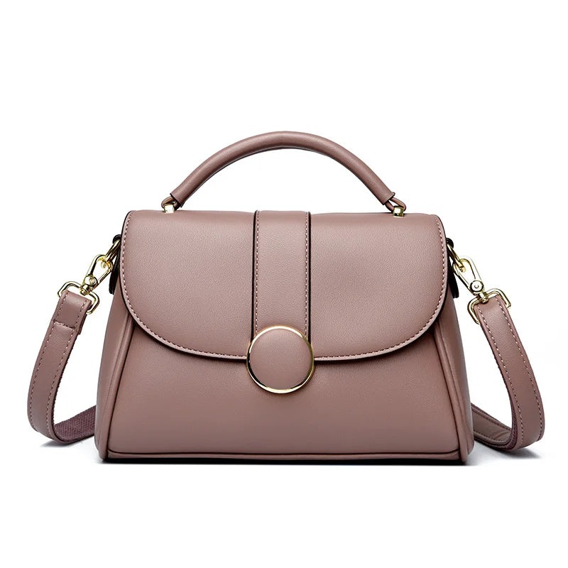 Women's Retro Crossbody Shoulder Bag – PU Leather, Multi-Pocket, Casual Style