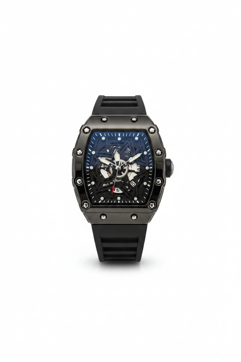 Pentagram Luminous Barrel-Shape Men's Quartz Watch