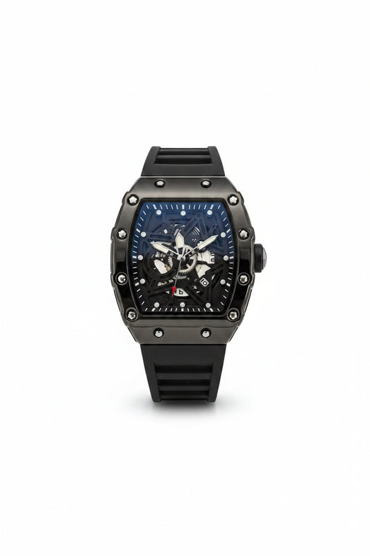 Pentagram Luminous Barrel-Shape Men's Quartz Watch