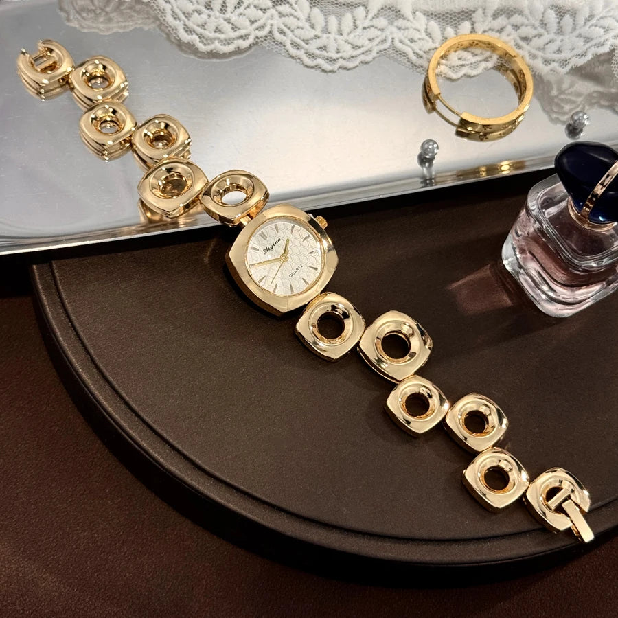 Square Chain Link Quartz Watch