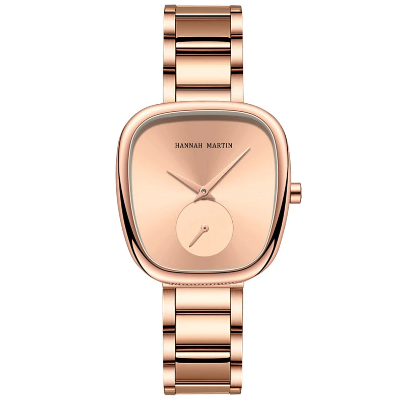 Women's Oval Rose Gold Minimalist Watch