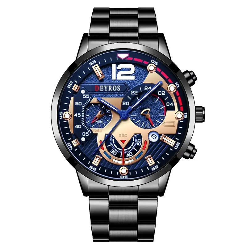 Men's Luxury Stainless Steel Quartz Watch