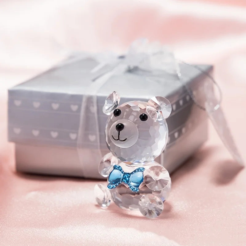 Crystal Bear Rose Gift Box Valentine
