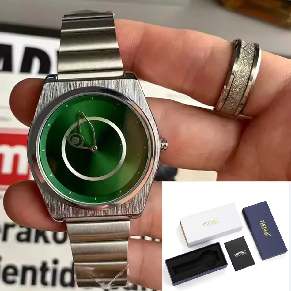 Unisex Steel Bracelet Quartz Watch Slim