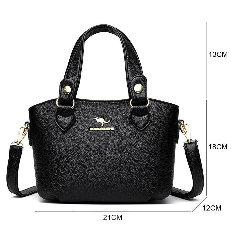 Leather Tote Crossbody Luxury