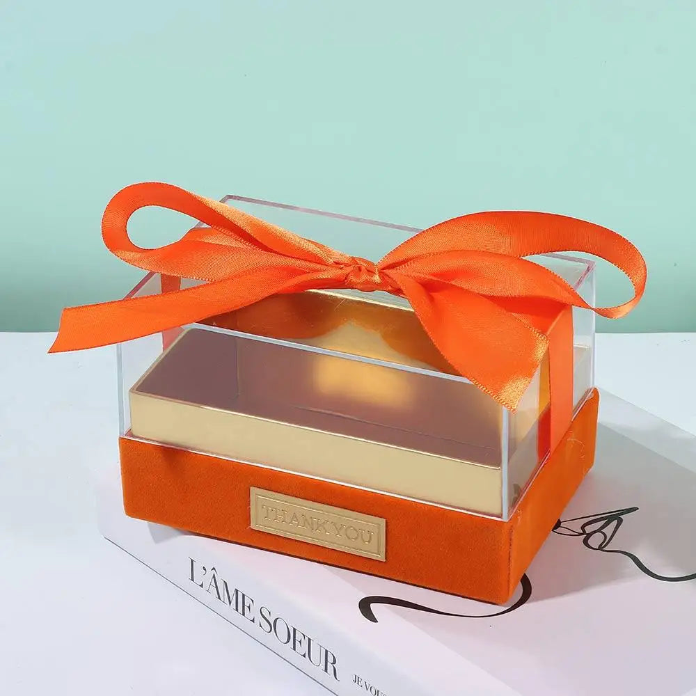 Acrylic Transparent Gift Box Bow Wedding