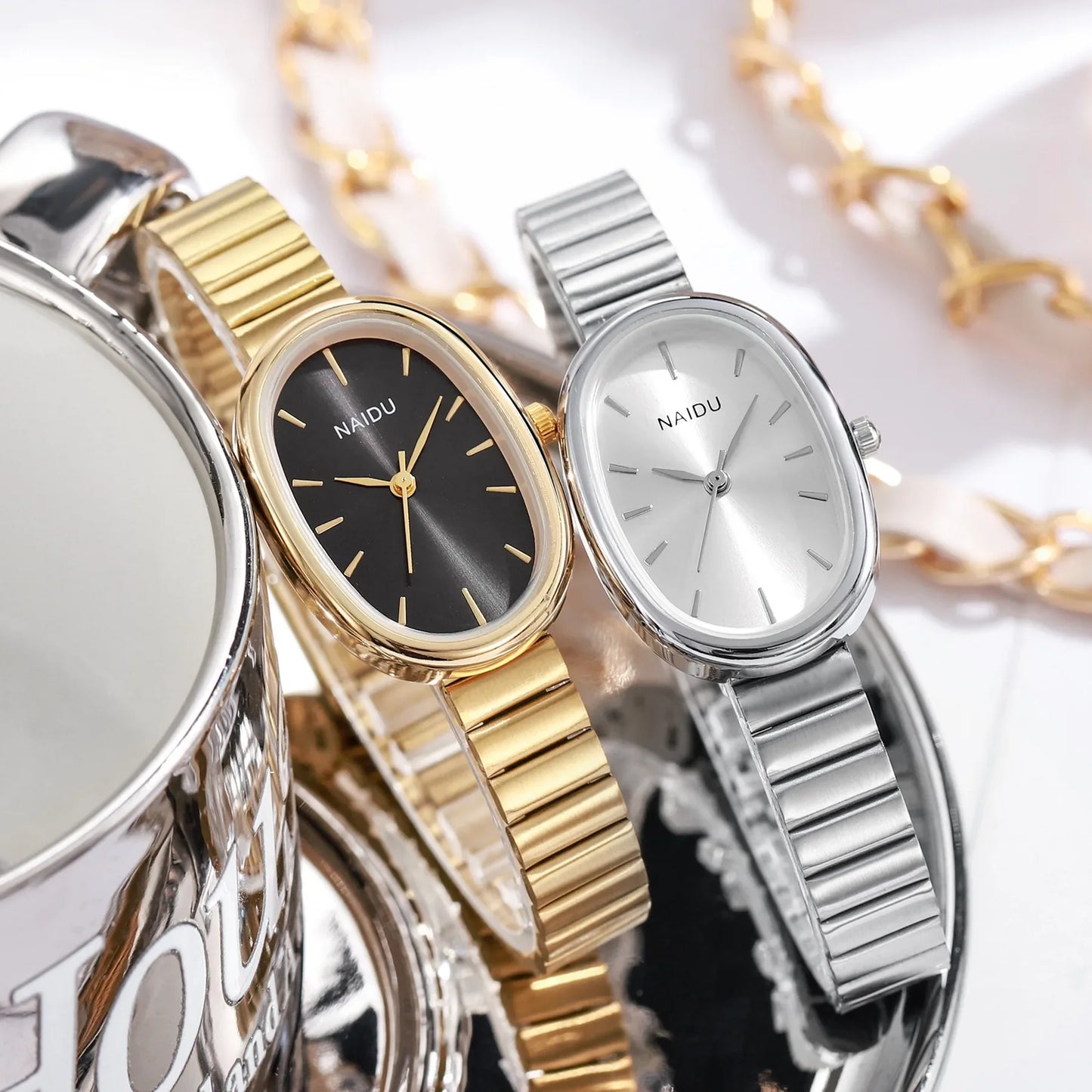 Gold Bracelet Vintage Ladies Watch