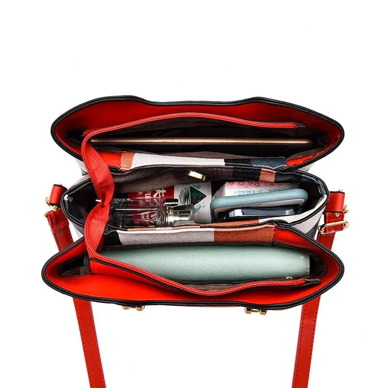 Beaded Leather Handbag