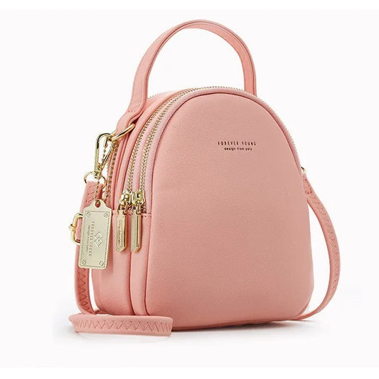 Mini Leather Backpack Shoulder