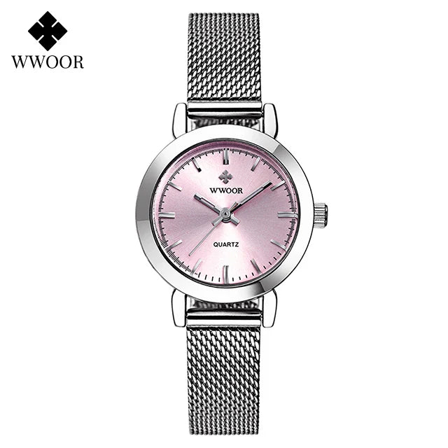WWOOR Steel Bracelet Quartz Watch