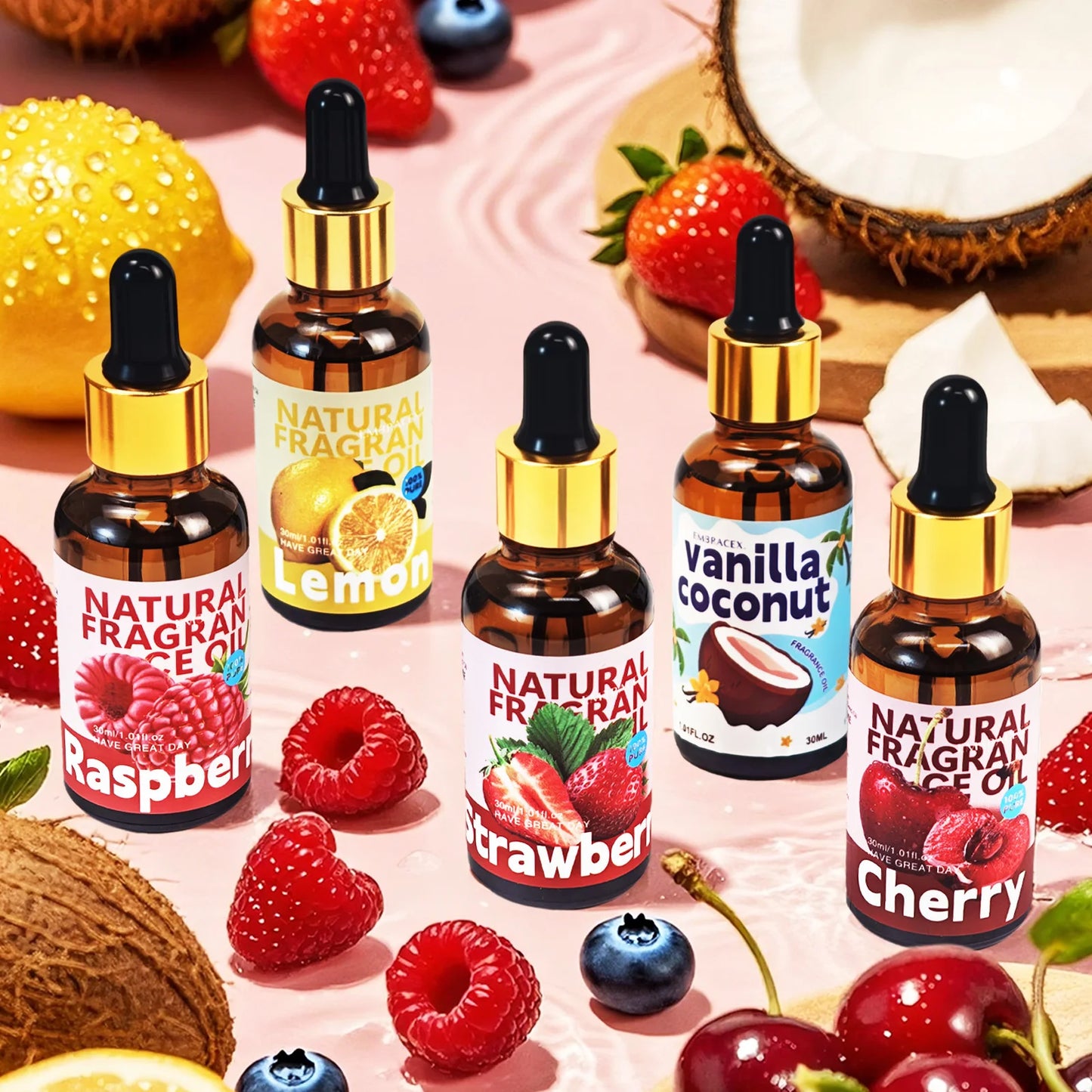 Essential Oil Set 27 Scents Aromatherapy 30ml